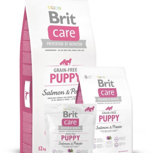 Brit Care Grain-free Puppy Salmon & Potato 1kg NEW