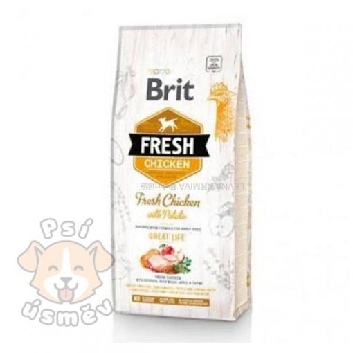 Brit Fresh Dog Chicken & Potato Adult Great Life 12kg
