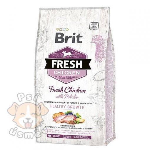 Brit Fresh Dog Chicken&Potato Puppy Healthy Growth 12kg