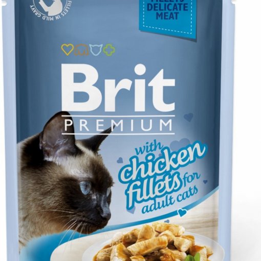 Brit Premium Cat Delicate Fillets in Gravy with Chicken 85g