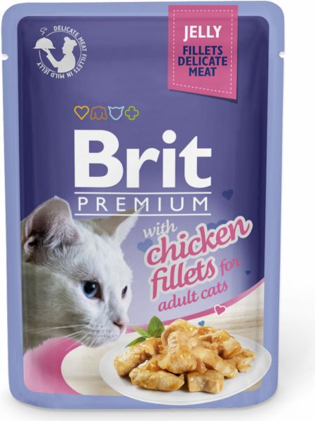 Brit Premium Cat Delicate Fillets in Jelly with Chicken 85g
