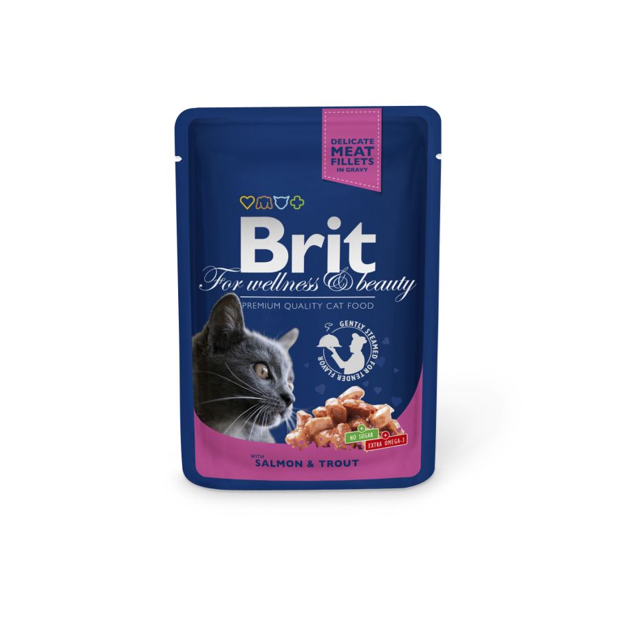 Brit Premium Cat kapsika losos & pstruh 100g