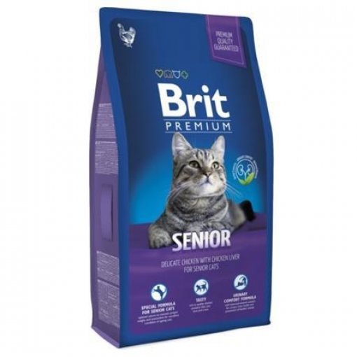Brit Premium Cat Senior 8kg + 1,5kg ZDARMA
