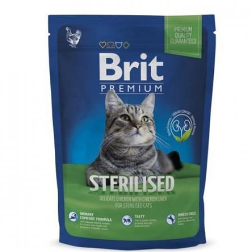 Brit Premium Cat Sterilised 300g + kapsička