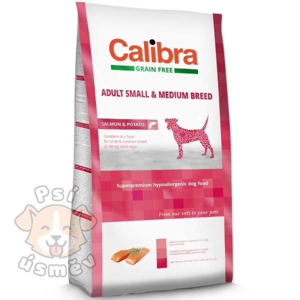 Calibra Dog GF Adult Medium & Small Salmon 12kg