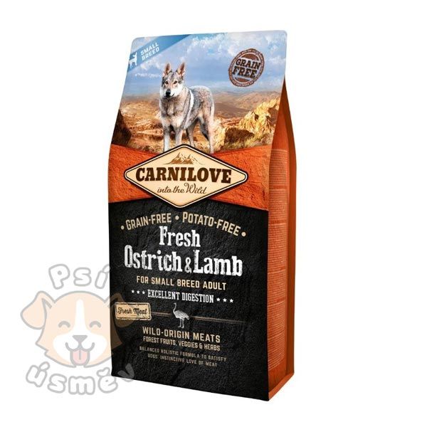 Carnilove Dog Fresh Ostrich&Lamb for Small Breed 6kg